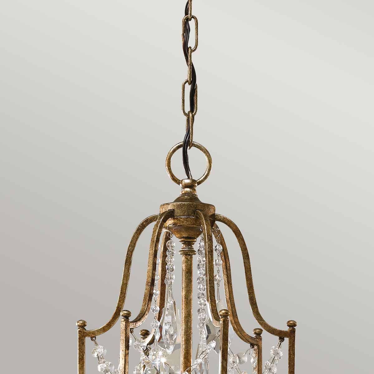 Valentina Kronleuchter mit 6 Lichtern - Oxidierte Bronze - Elsteadlighting - FE - VALENTINA6