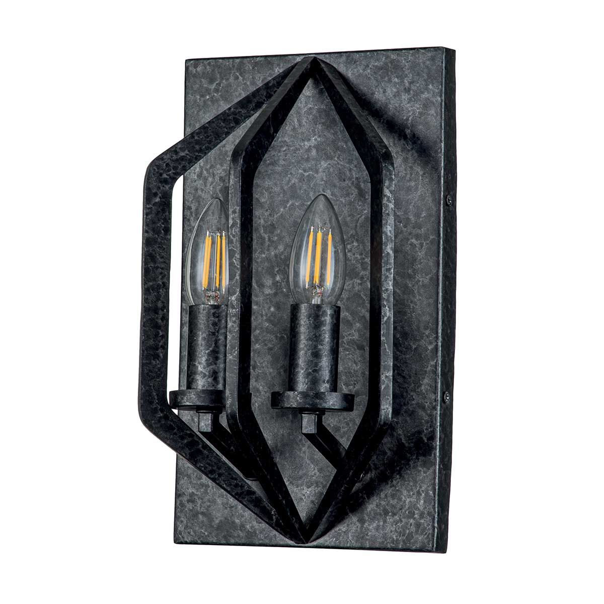 Vanguard 2 - flammige Wandleuchte - Altschwarz - Elsteadlighting - QZ - VANGUARD2 - OK