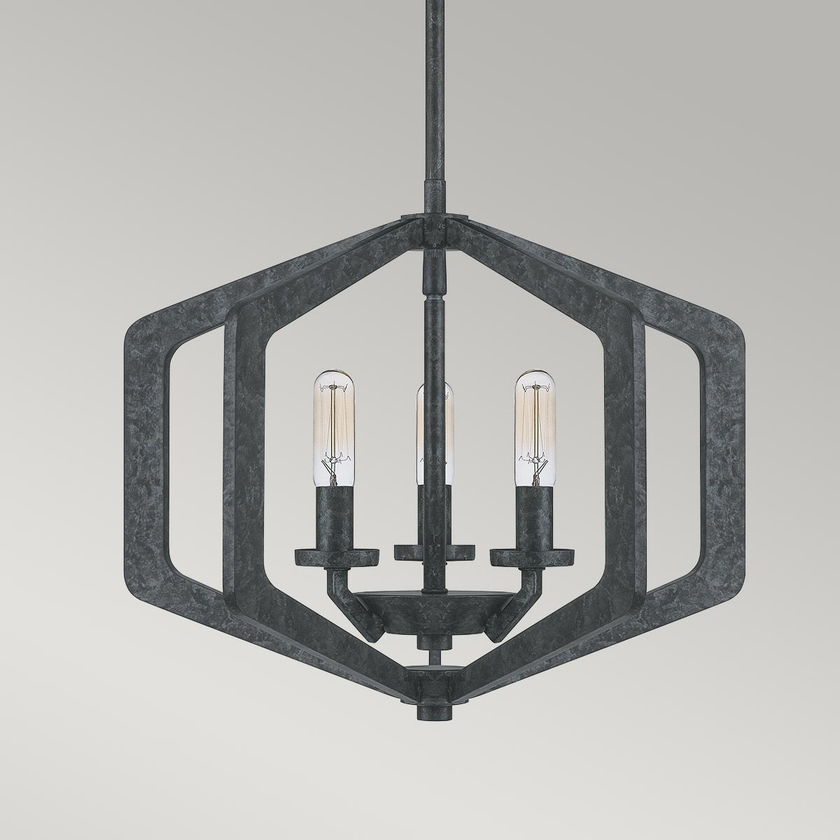 Vanguard Pendelleuchte mit 3 Lichtern - Altschwarz - Elsteadlighting - QZ - VANGUARD - 3P - OK