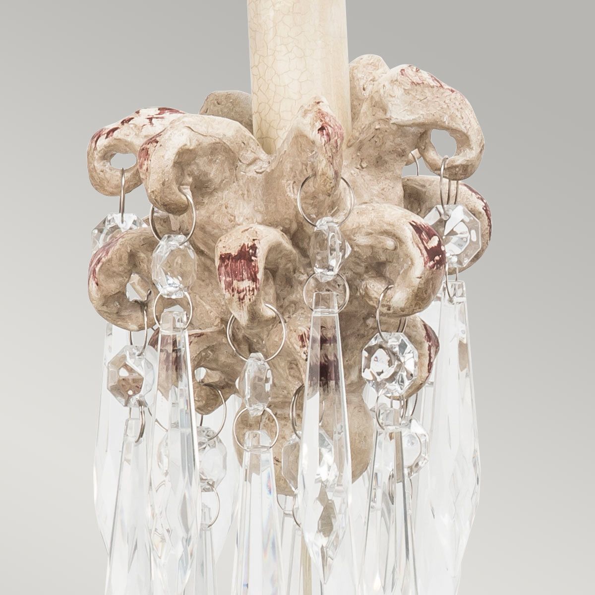 Venezianische 1 - flammige Wandleuchte - Beige Patina & Gold - Elsteadlighting - FB - VENETIAN - W1