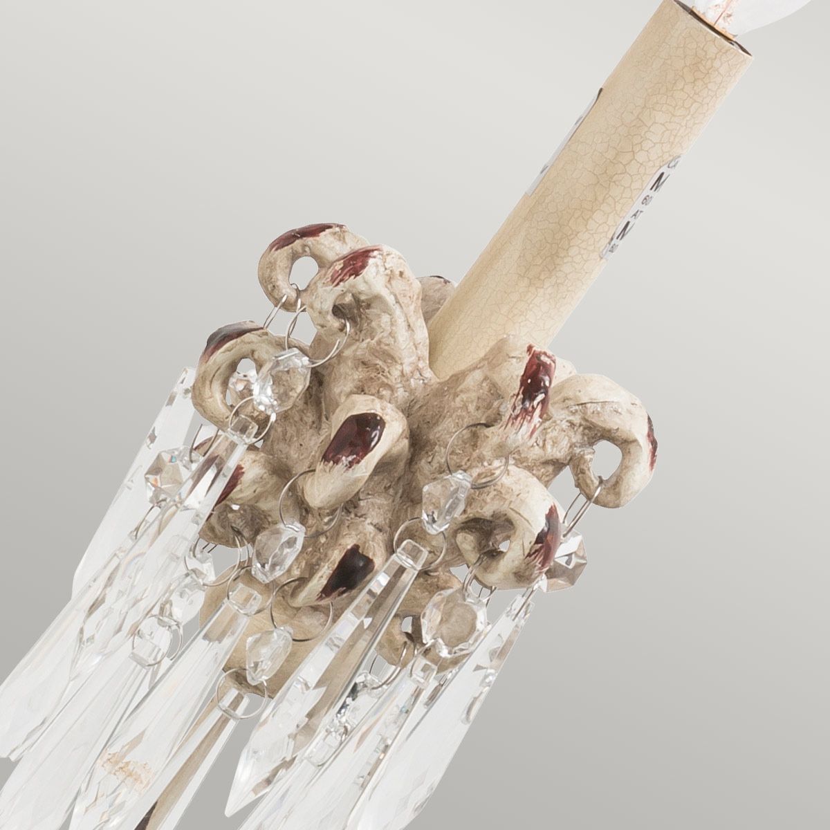 Venezianische 3 - flammige Wandleuchte - Beige Patina & Gold - Elsteadlighting - FB - VENETIAN - W3