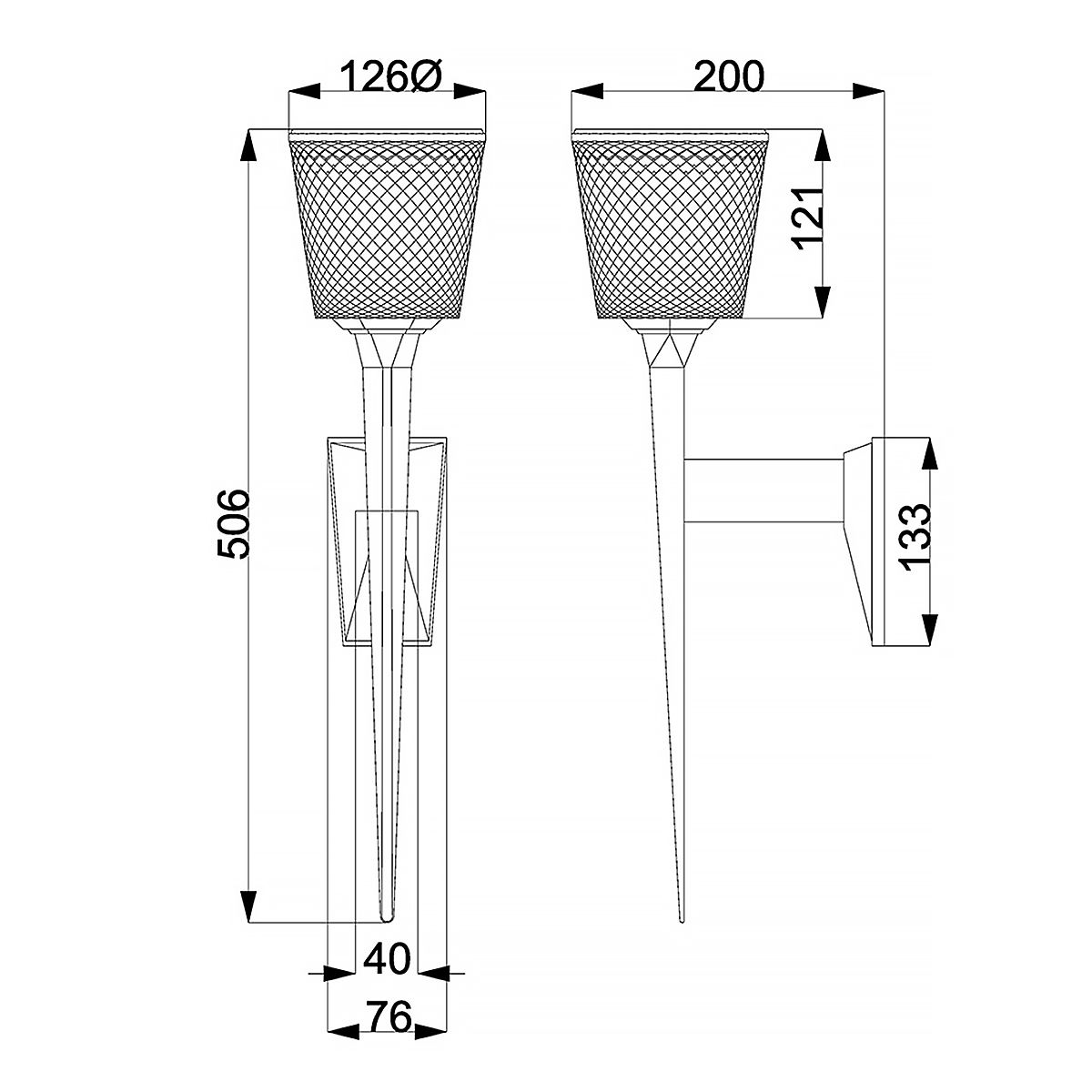 Verity 1 - flammige Wandleuchte - Gebürstetes Messing - Elsteadlighting - BATH - VERITY - BB