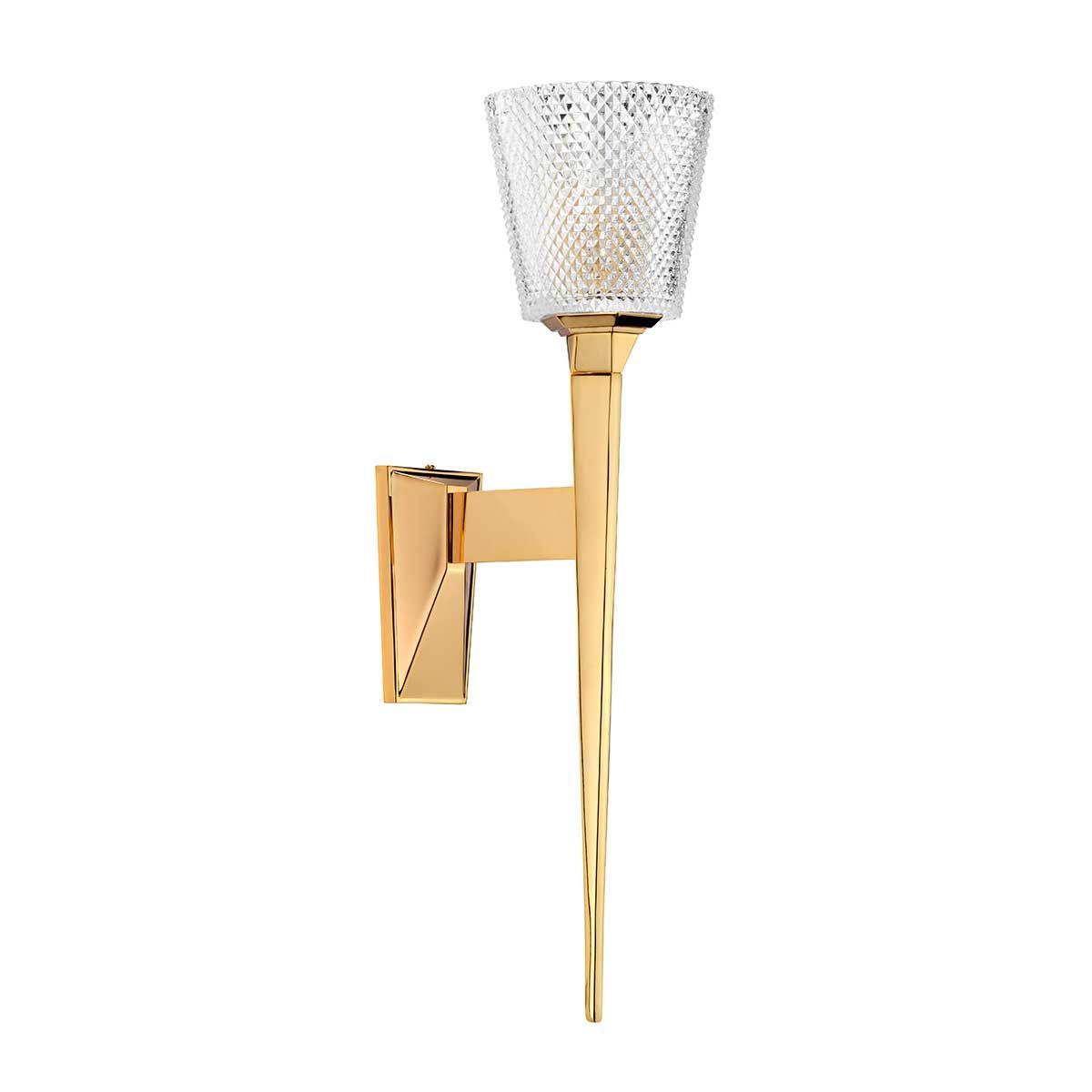 Verity 1 - flammige Wandleuchte - Poliertes Gold - Elsteadlighting - BATH - VERITY - PG