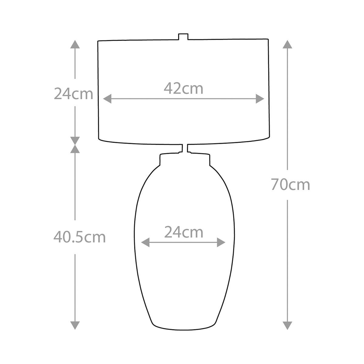 Victor Tischlampe, groß, 1 Licht, Creme - Elsteadlighting - VICTOR - LRG - TL - CR
