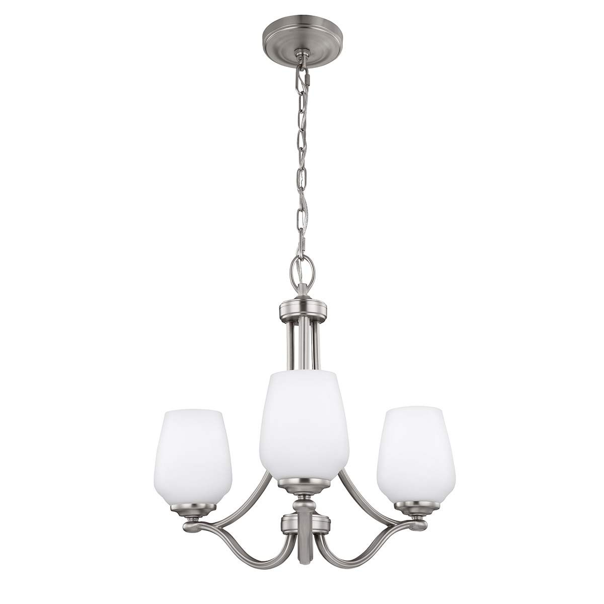 Vintner Kronleuchter mit 3 Lichtern, Satin - Nickel - Elsteadlighting - FE - VINTNER3