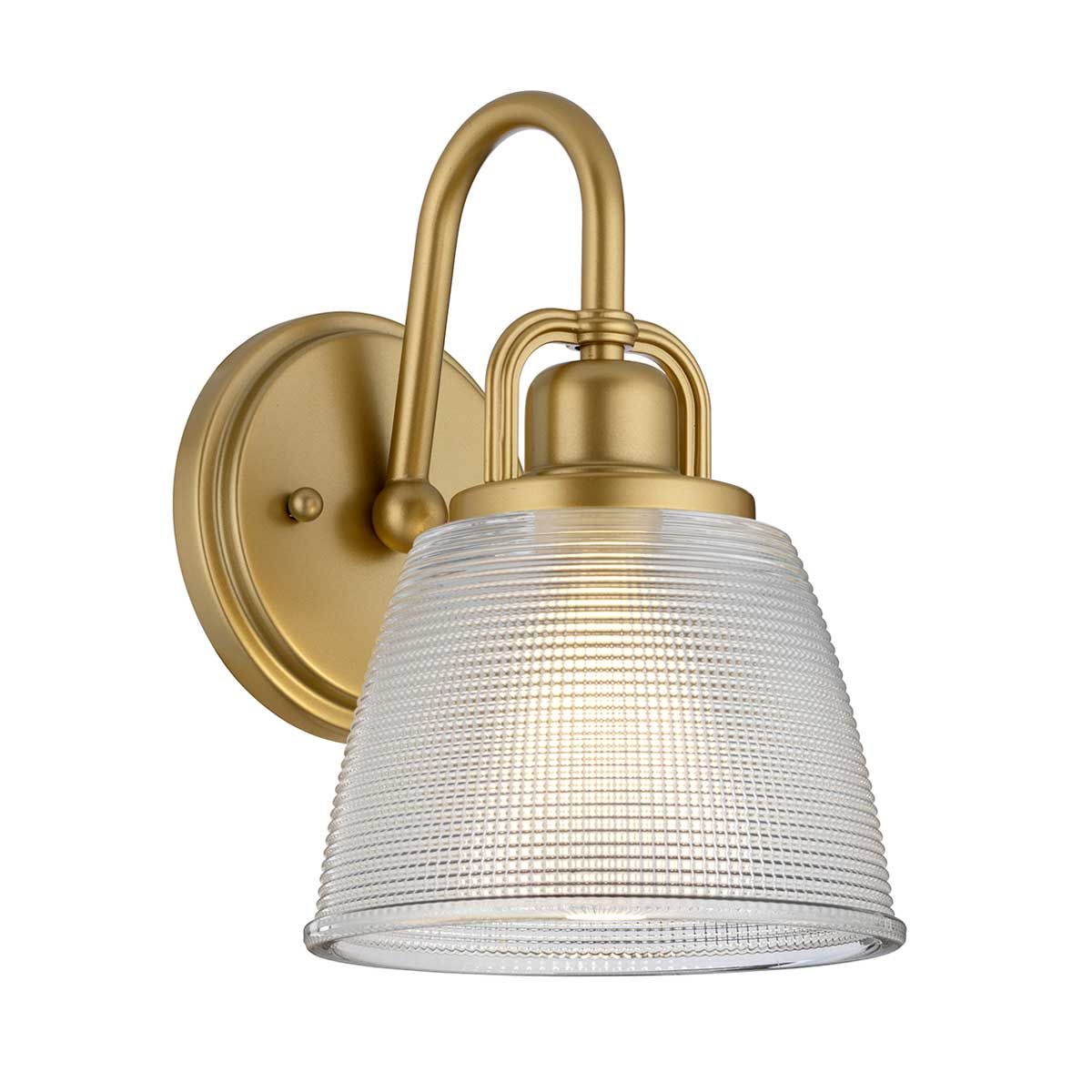 Wandleuchte Dublin 1-flammig, Messing natur lackiert - Elsteadlighting - leuchtengrosshandel24