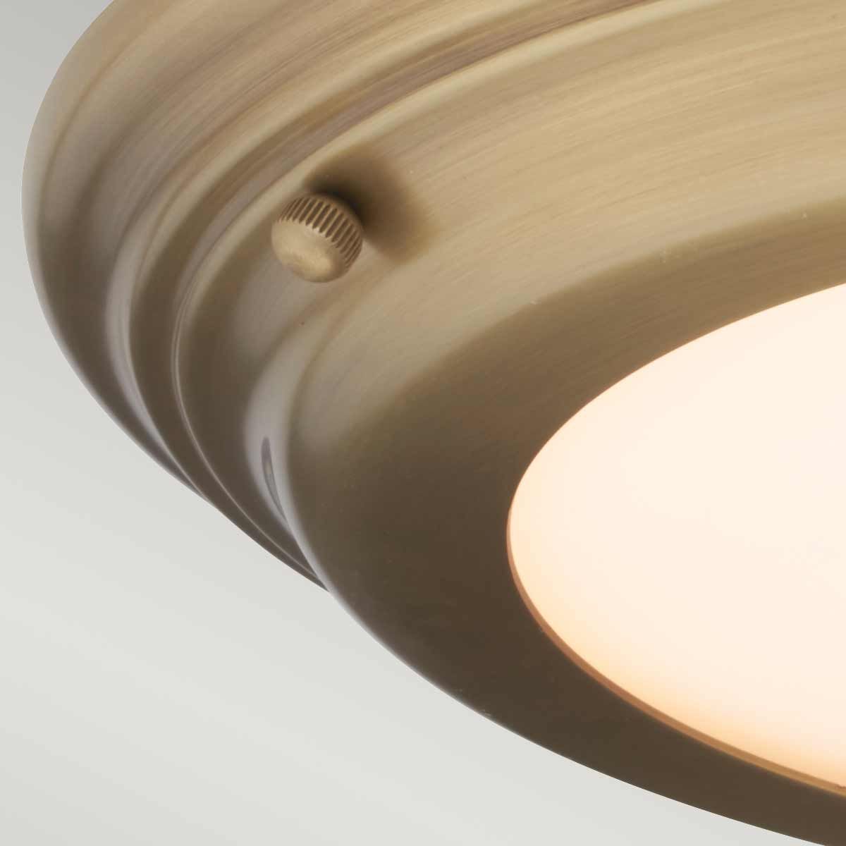 Welland 1 - flammige Deckenleuchte - Gealtertes Messing - Elsteadlighting - WELLAND - F - AB