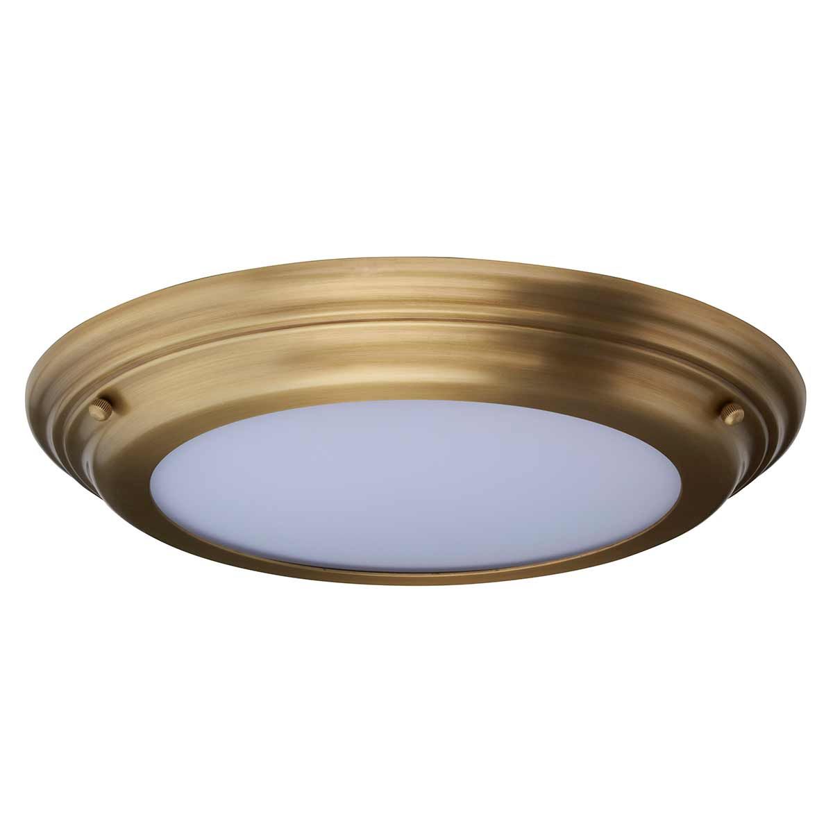 Welland 1 - flammige Deckenleuchte - Gealtertes Messing - Elsteadlighting - WELLAND - F - AB