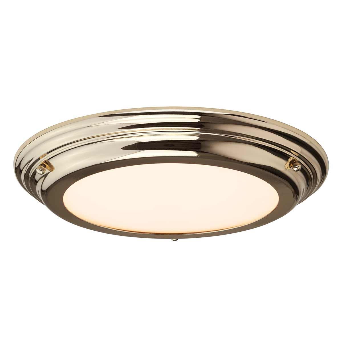 Welland 1 - flammige Deckenleuchte, Messing poliert - Elsteadlighting - WELLAND - F - PB