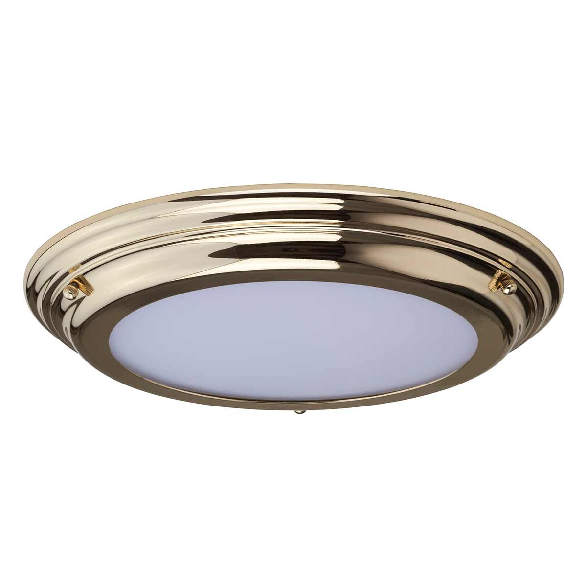 Welland 1 - flammige Deckenleuchte, Messing poliert - Elsteadlighting - WELLAND - F - PB