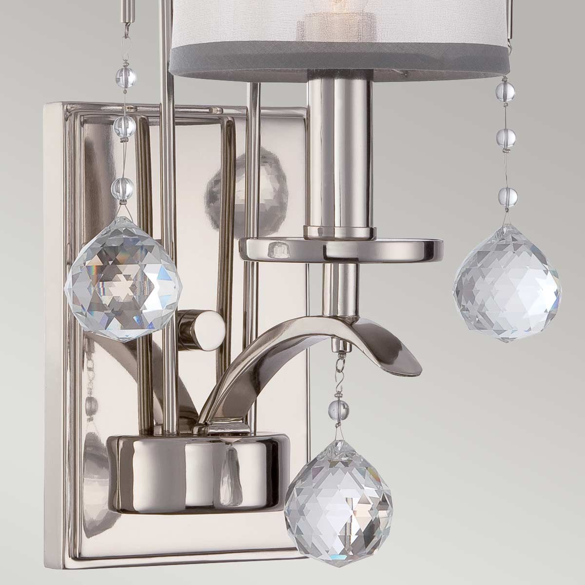 Whitney 1 - flammige Wandleuchte - Imperiales Silber - Elsteadlighting - QZ - WHITNEY1