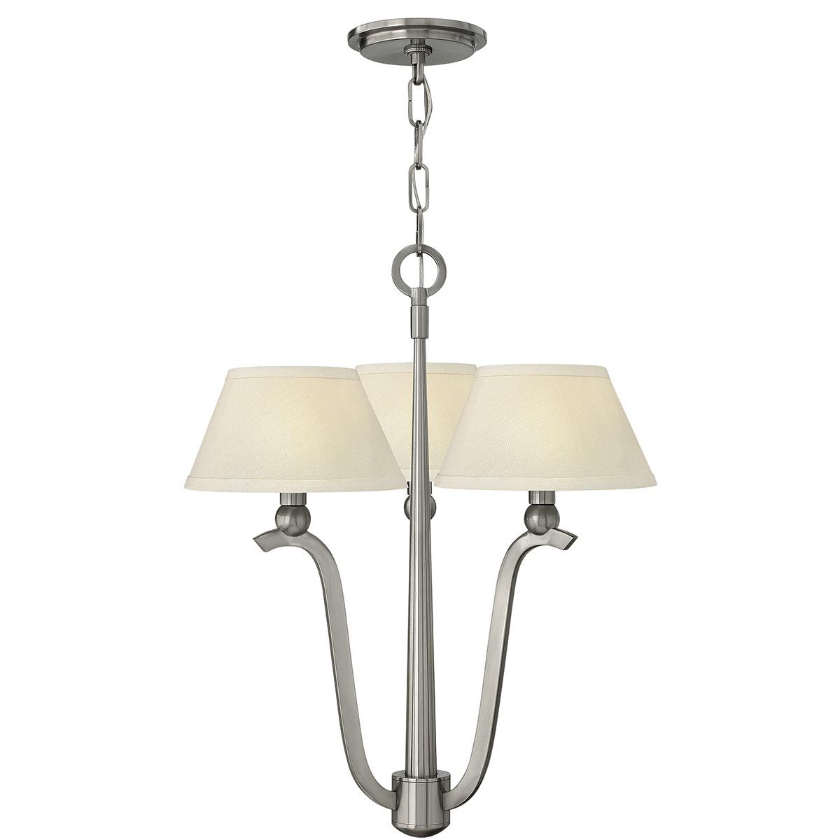 Whitney Kronleuchter mit 3 Lichtern, gebürstetes Nickel - Elsteadlighting - HK - WHITNEY3