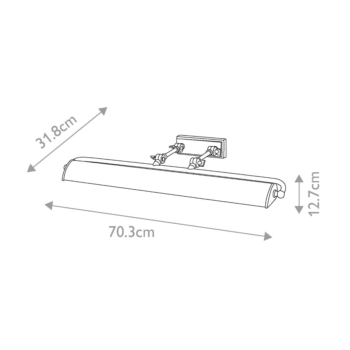 Winchfield 4lt Große Bilderleuchte - Gealtertes Messing - Elsteadlighting - WINCHFIELD - PLL - AB