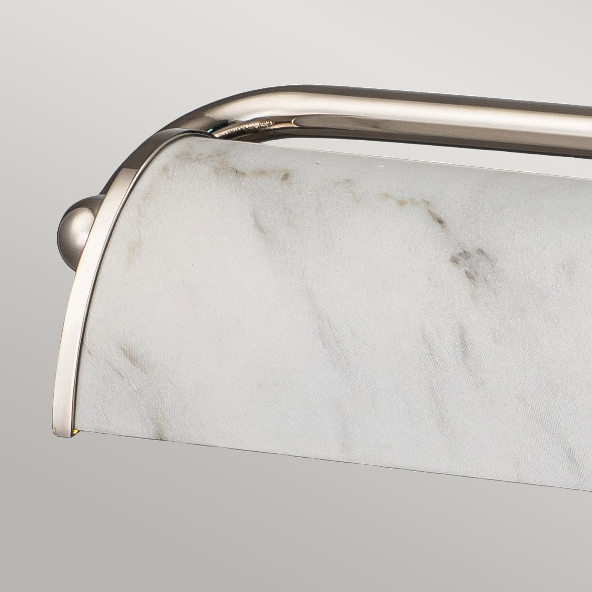 Winchfield 4lt Große Bilderleuchte - Poliertes Nickel & Weißer Marmoreffekt - Elsteadlighting - WINCHFIELD - PLL - PN - WM