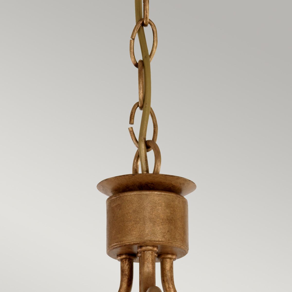 Windsor 3 - flammige Deckenleuchte, halbbündig, Goldpatina - Elsteadlighting - WINDSOR - SF - GOLD