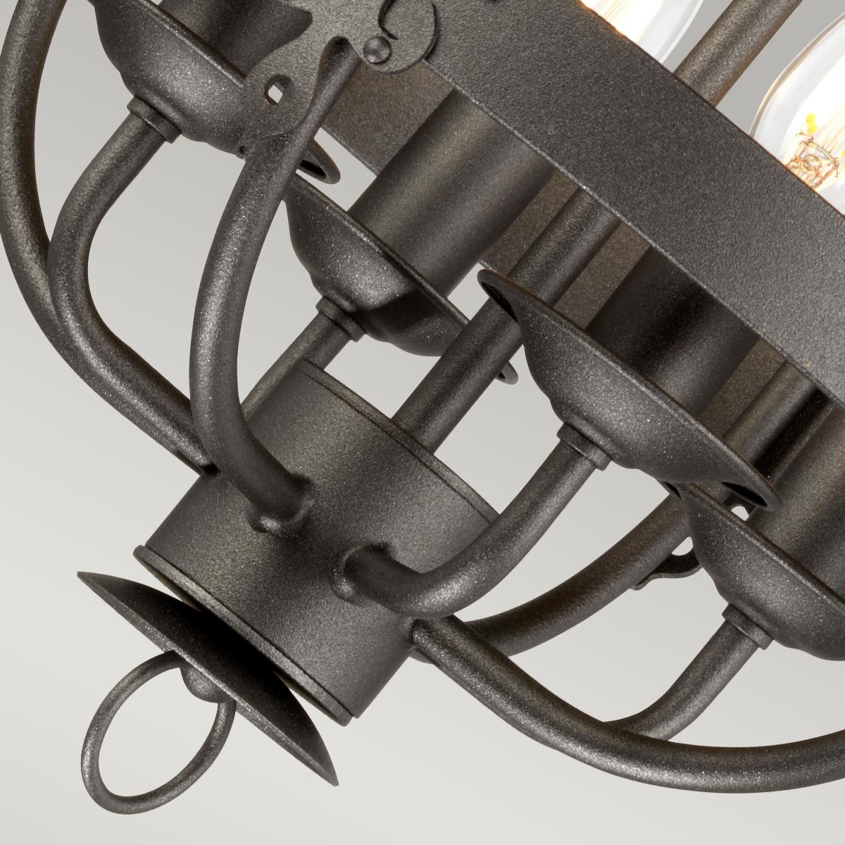Windsor Pendelleuchte mit 4 Lichtern - Graphit - Elsteadlighting - WINDSOR4 - GR