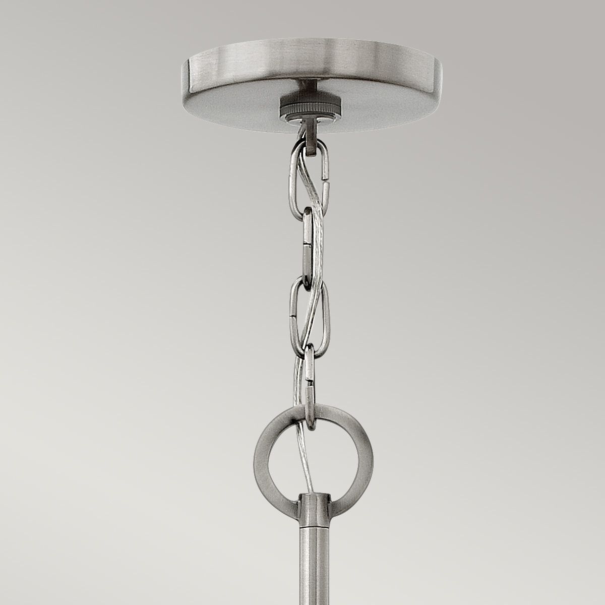 Wingate 4 - flammige Pendelleuchte, klein, Antik - Nickel poliert - Elsteadlighting - HK - WINGATE - P - S