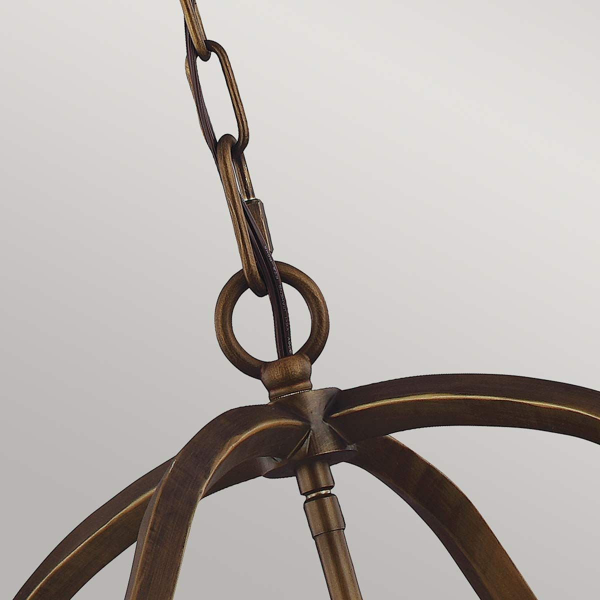 Yarmouth Pendelleuchte mit 6 Lichtern, lackiertes gealtertes Messing - Elsteadlighting - FE - YARMOUTH - 6P