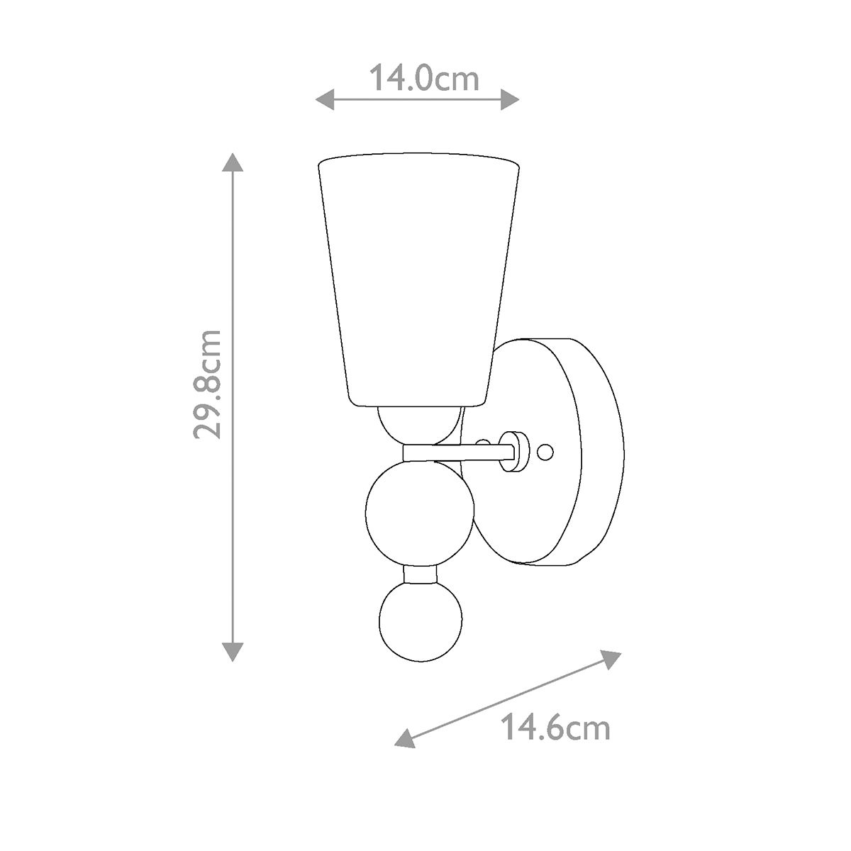 Zelda 1 - flammige Wandleuchte - Poliertes Nickel - Elsteadlighting - HK - ZELDA1 - PN