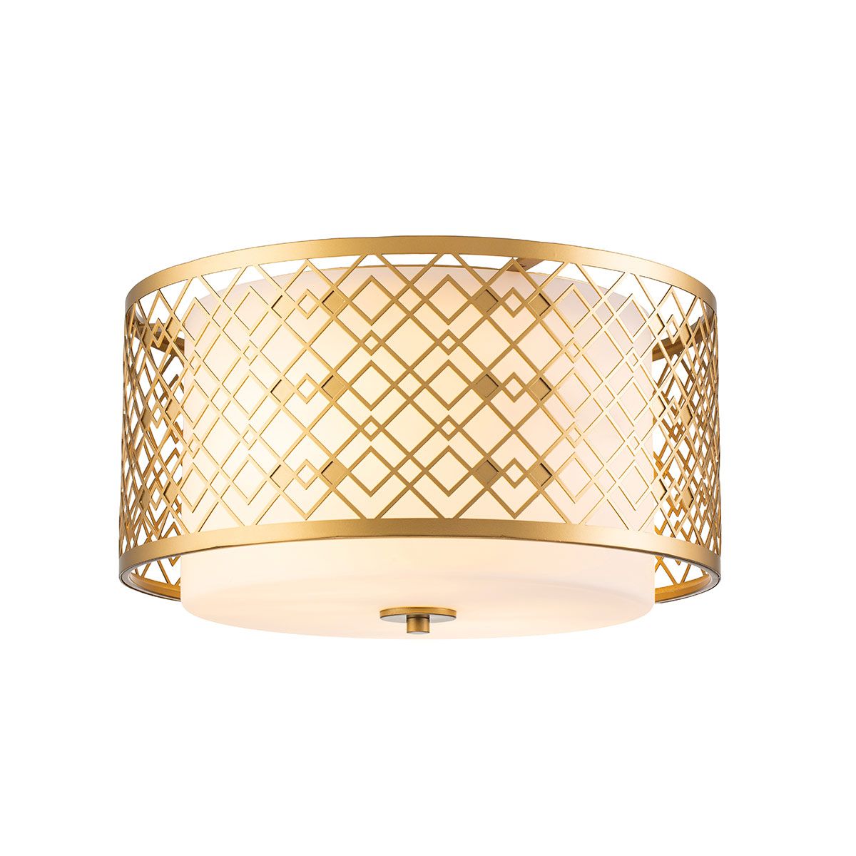 Ziggy, 2 l, mittlere Spülung, lackiertes Gold - Elsteadlighting - ZIGGY - F - M - LG