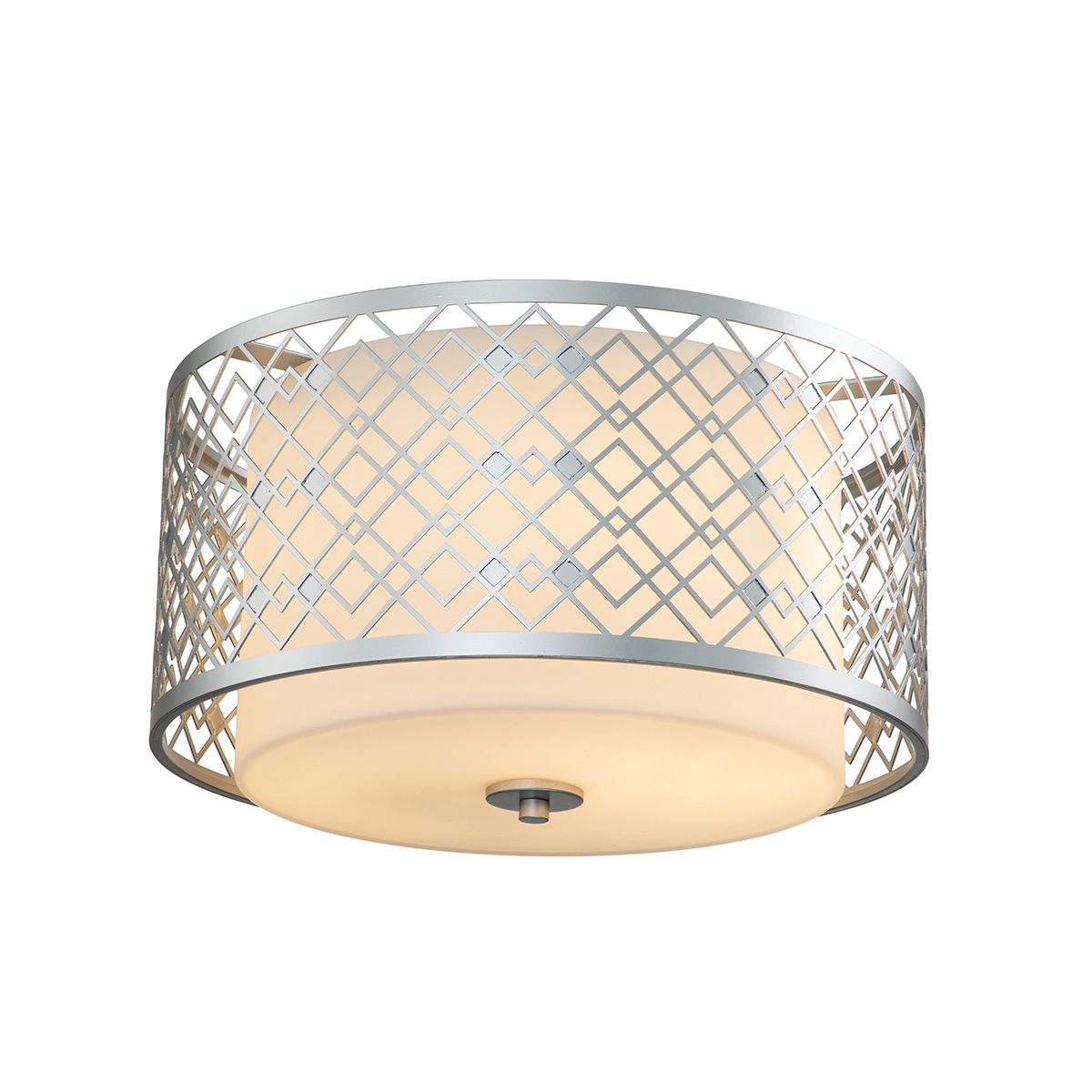 Ziggy, 2 l, mittlere Spülung, lackiertes Silber - Elsteadlighting - ZIGGY - F - M - LS