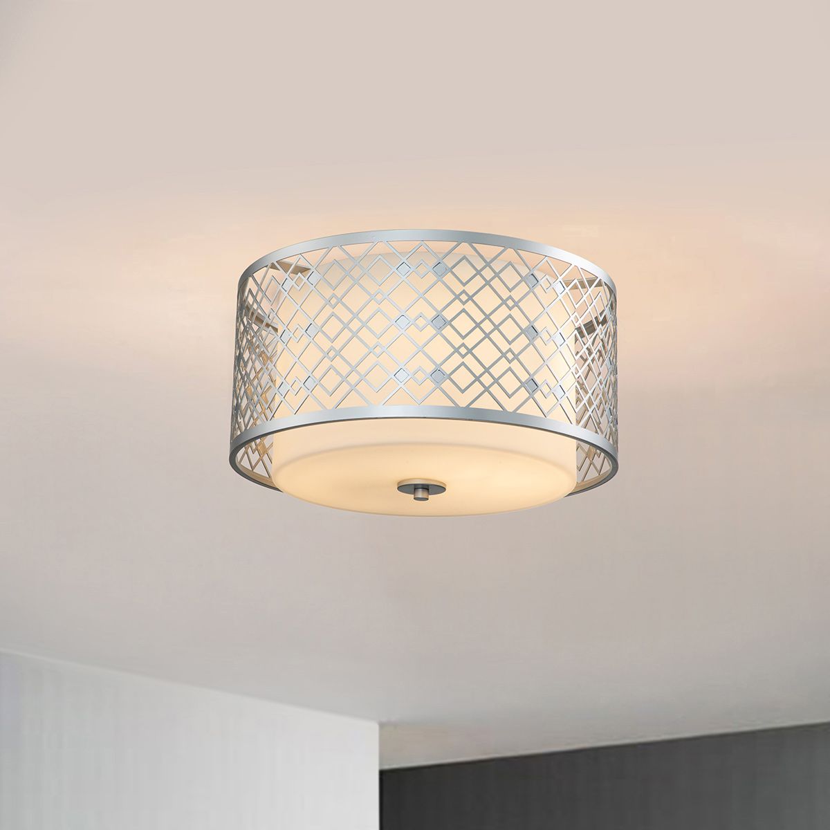 Ziggy, 2 l, mittlere Spülung, lackiertes Silber - Elsteadlighting - ZIGGY - F - M - LS