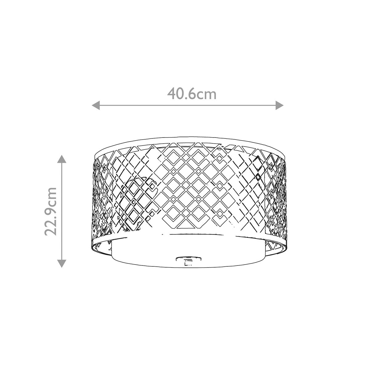 Ziggy, 2 l, mittlere Spülung, lackiertes Silber - Elsteadlighting - ZIGGY - F - M - LS