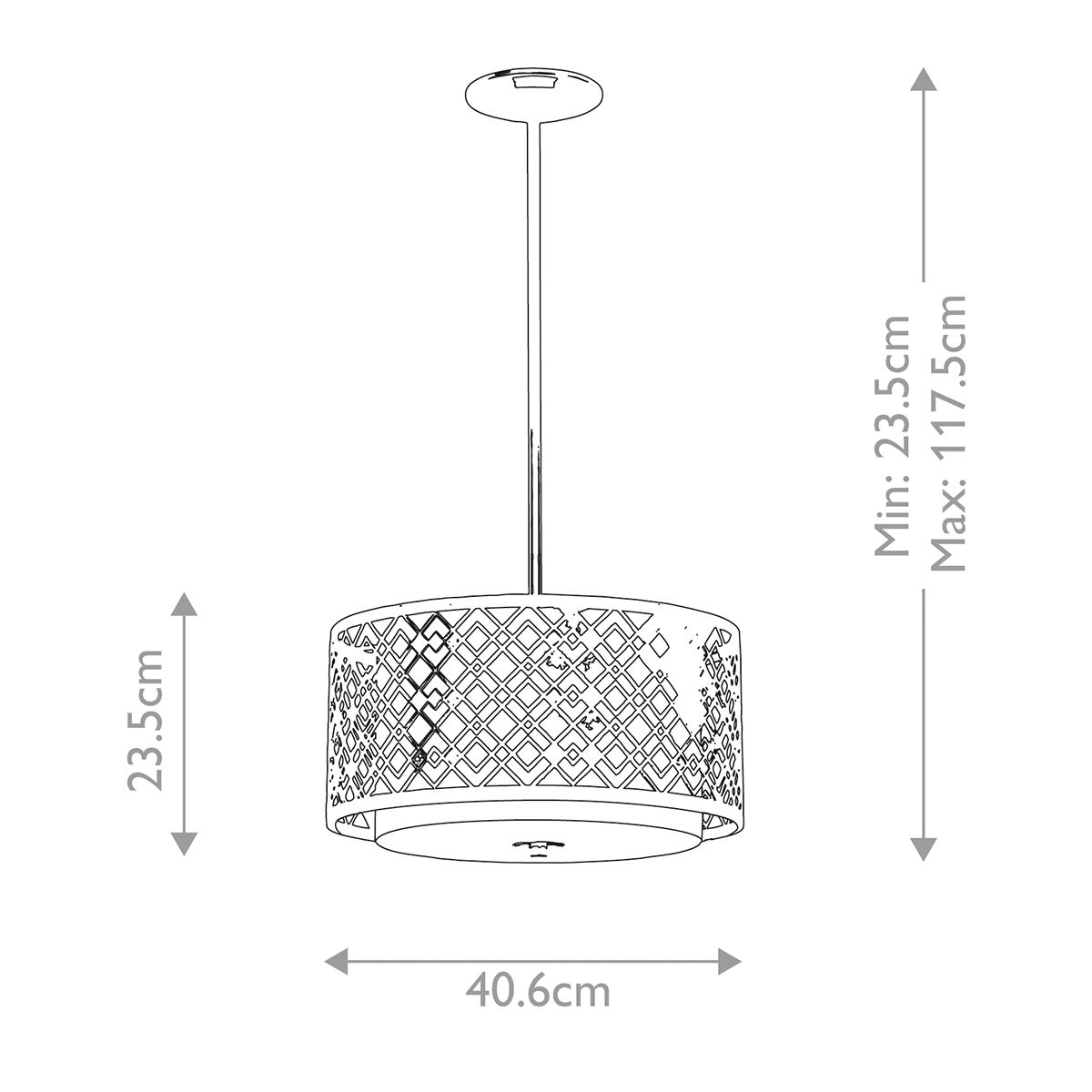 Ziggy 2lt Medium Pendelleuchte - Lackiertes Gold - Elsteadlighting - ZIGGY - 2P - M - LG