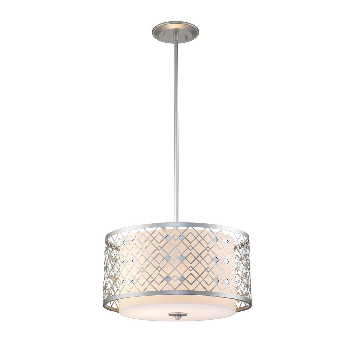 Ziggy 2lt Medium Pendelleuchte - Lackiertes Silber - Elsteadlighting - ZIGGY - 2P - M - LS
