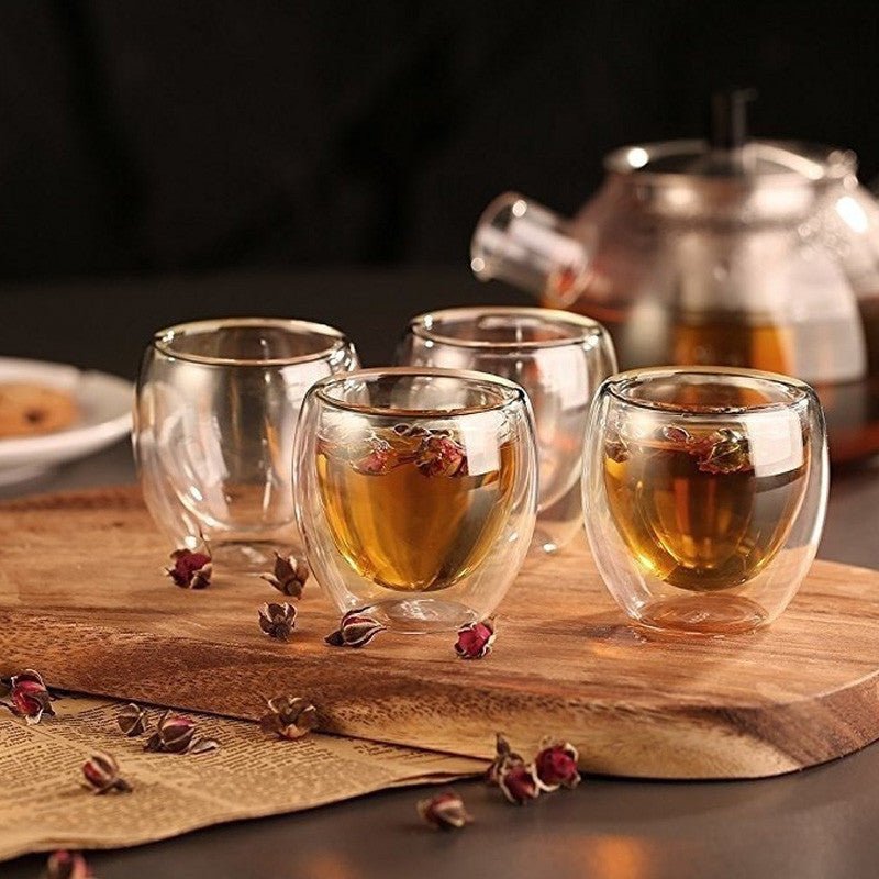Exklusive Doppelwandige Espresso - Gläser – 6 - teiliges Design - Set - leuchtengrosshandel24 - CJHS111160901AZ