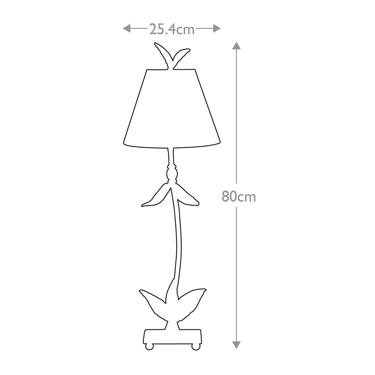Tischlampe Red Bell mit 1 Licht, Blattgold mit goldenem Schirm