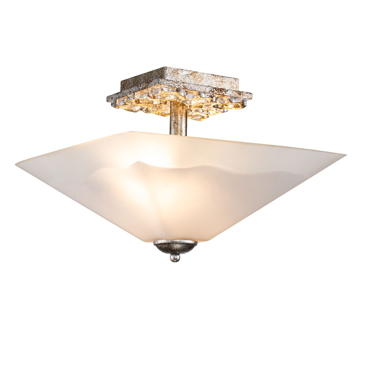Star 2 lt Flush - Verwittertes Silber - Elsteadlighting - leuchtengrosshandel24