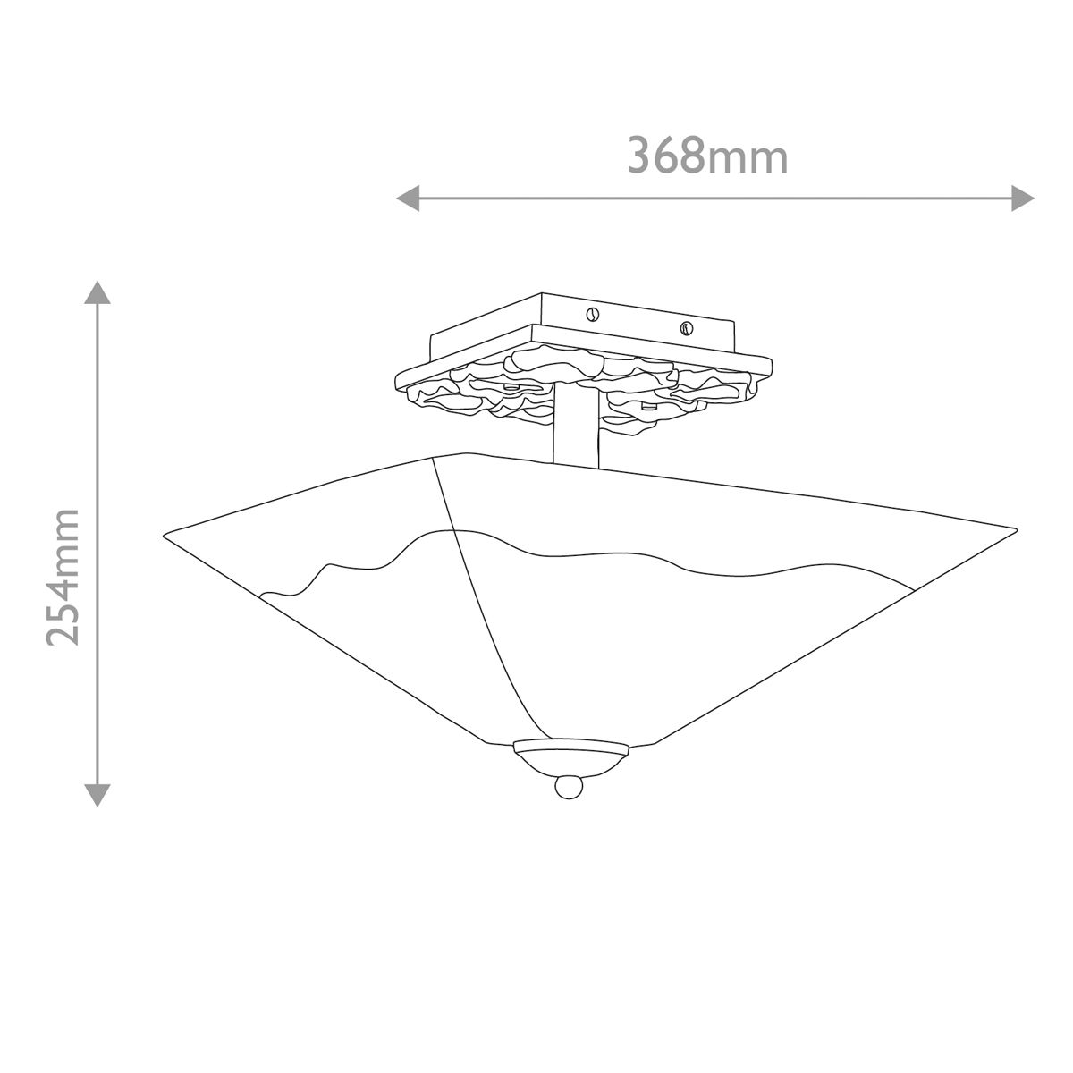 Star 2 lt Flush - Verwittertes Silber - Elsteadlighting - leuchtengrosshandel24