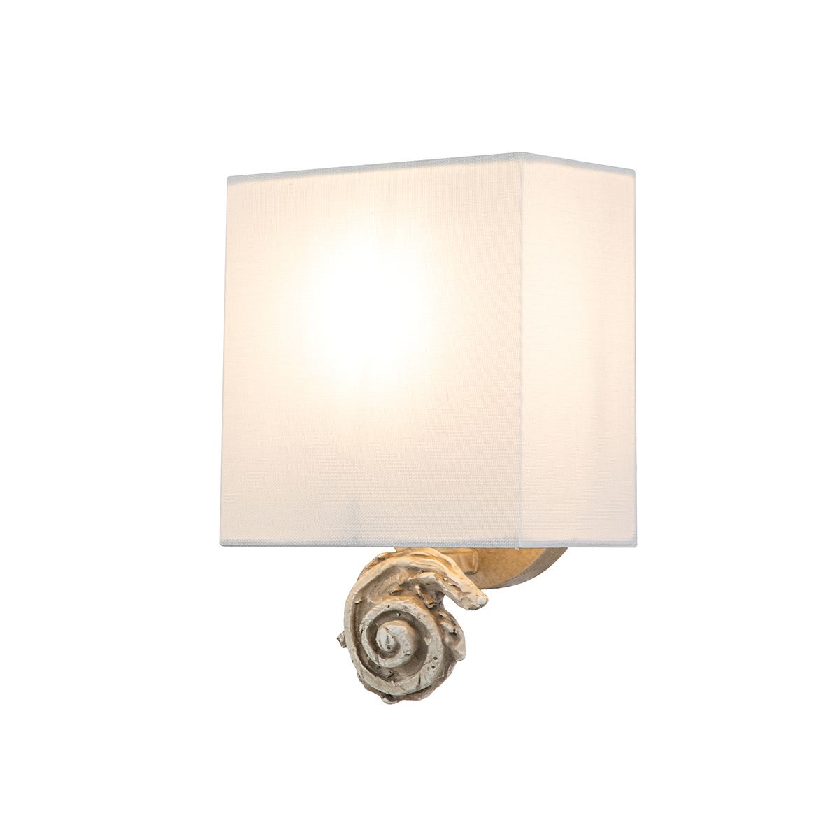 Swirl 1lt Kleine Wandleuchte - Knochenweiß