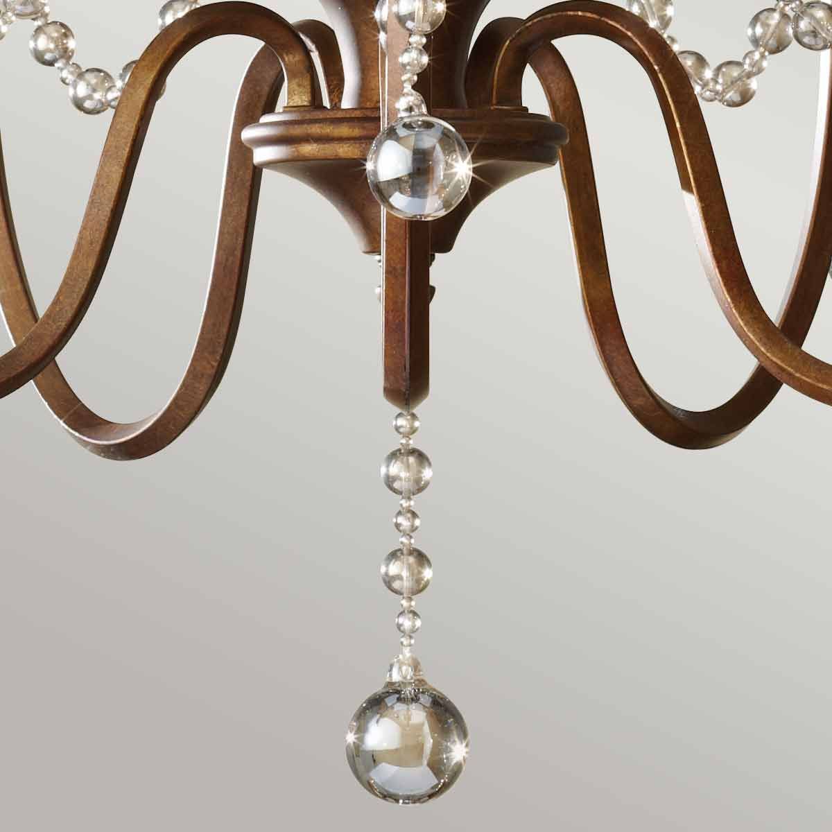 Kronleuchter Clarissa mit 5 Lichtern – Firenze Gold