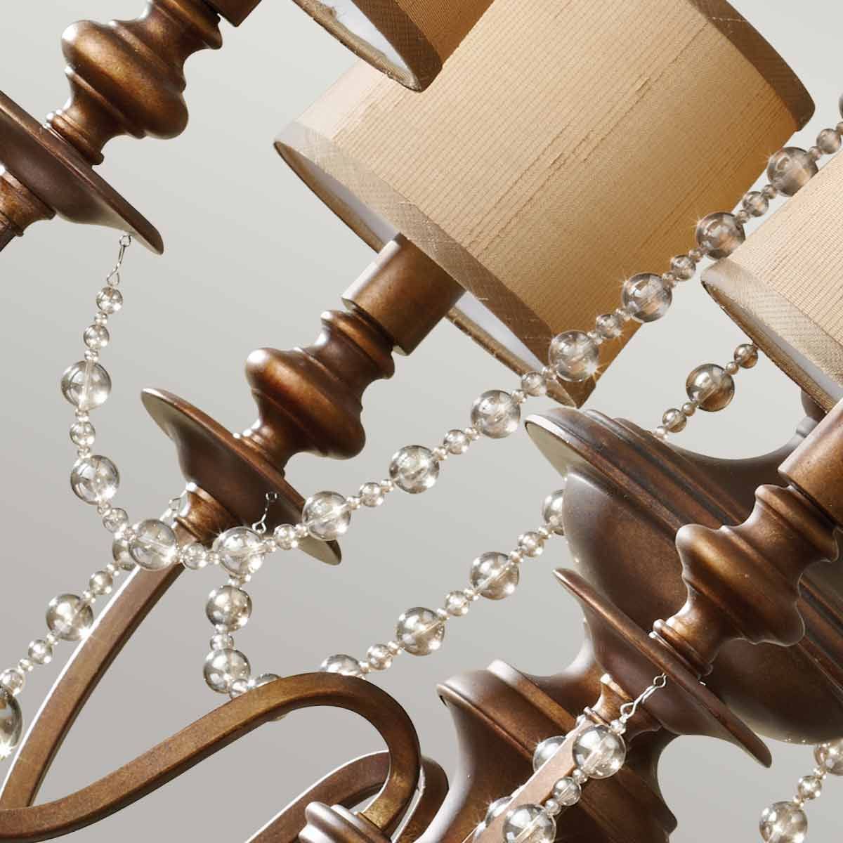 Kronleuchter Clarissa mit 5 Lichtern – Firenze Gold