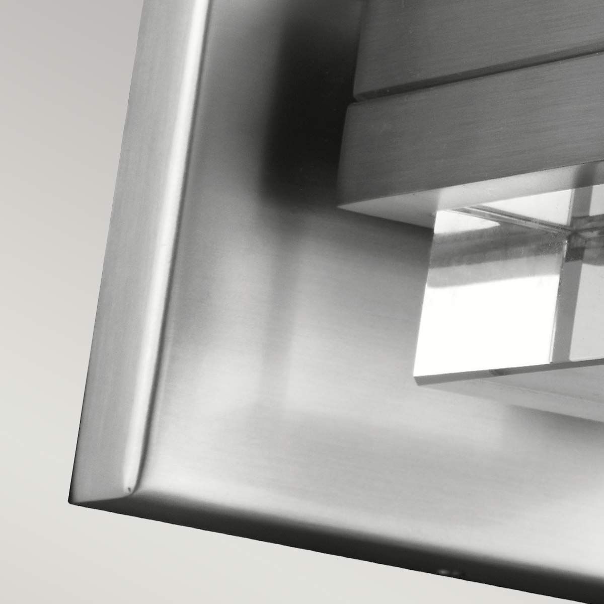 Wandleuchte Maddison 1-flammig, Satin-Nickel