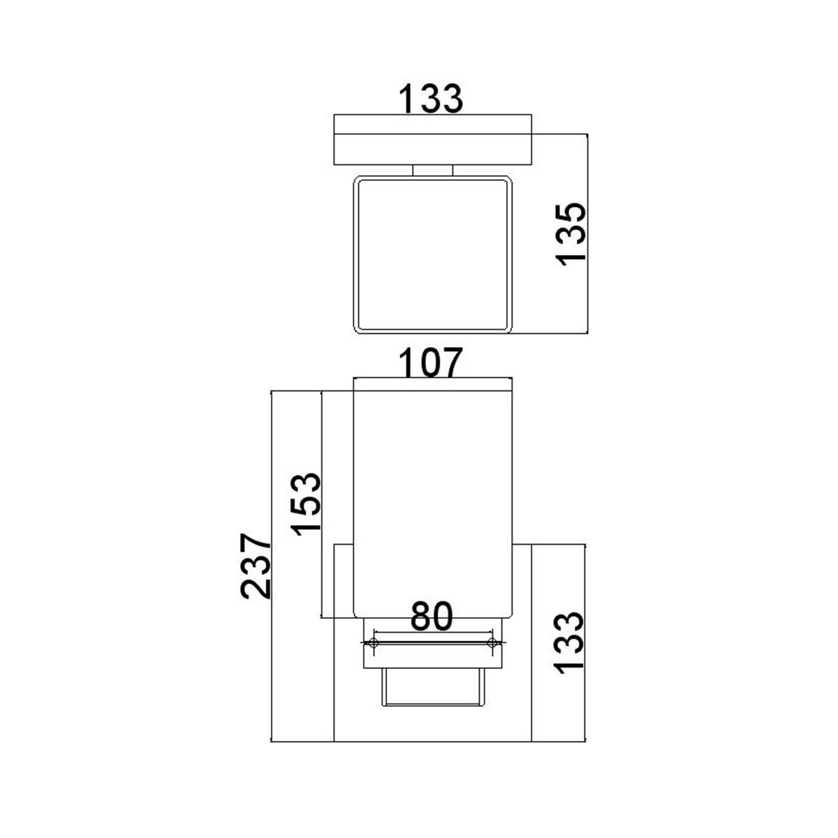 Wandleuchte Maddison 1-flammig, Satin-Nickel