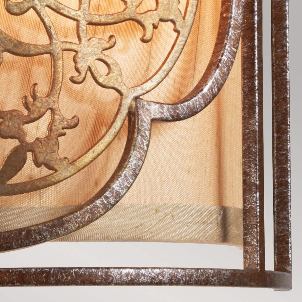 Marcella 1-flammige Wandleuchte - Britische Bronze/Oxidierte Bronze