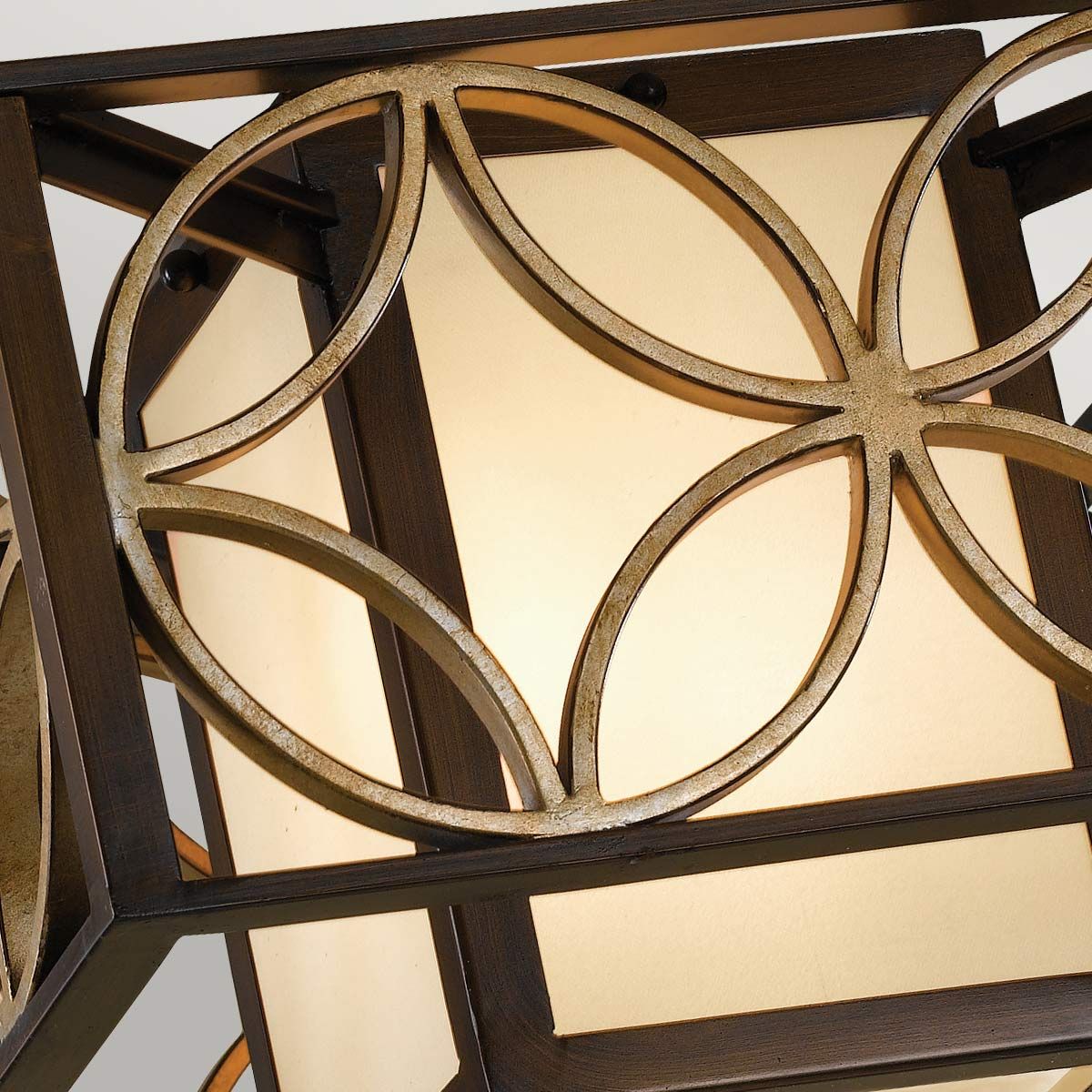Remy 2-flammige Deckenleuchte - Heritage Bronze/Parissiene Gold