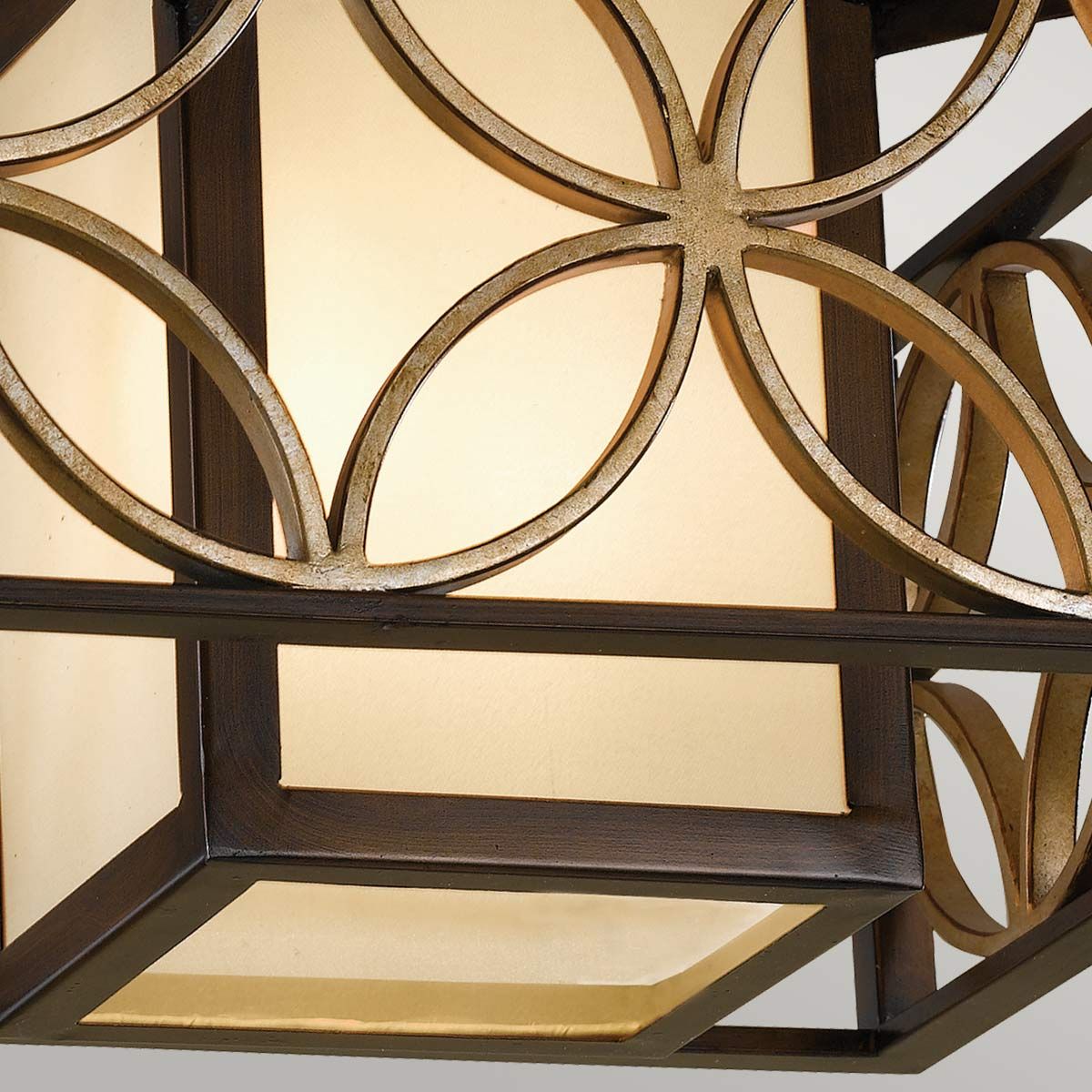 Remy 2-flammige Deckenleuchte - Heritage Bronze/Parissiene Gold