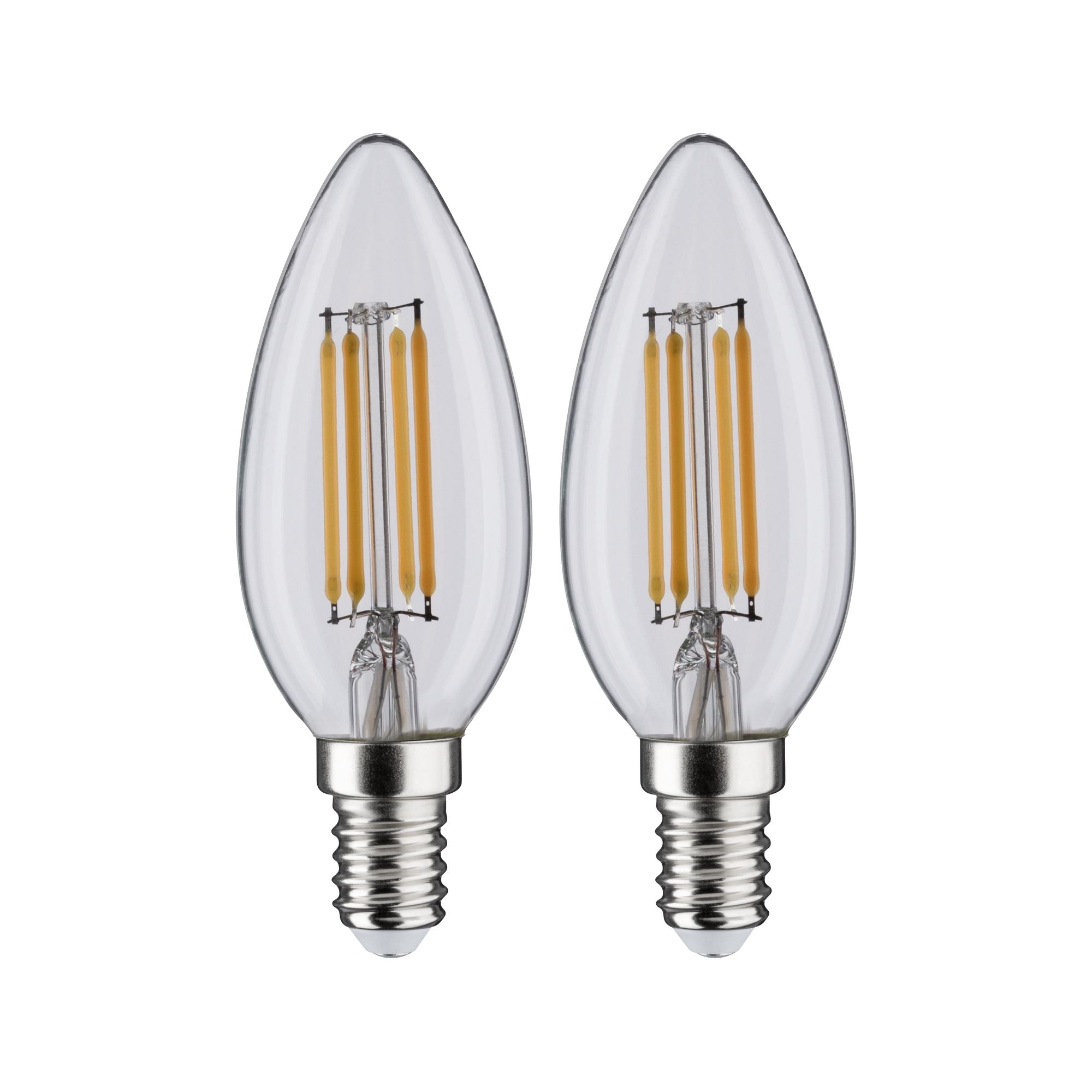 Filament 230V LED Kerze E14 2x470lm 2x4,5W 2700K Klar - Paulmann - 28788