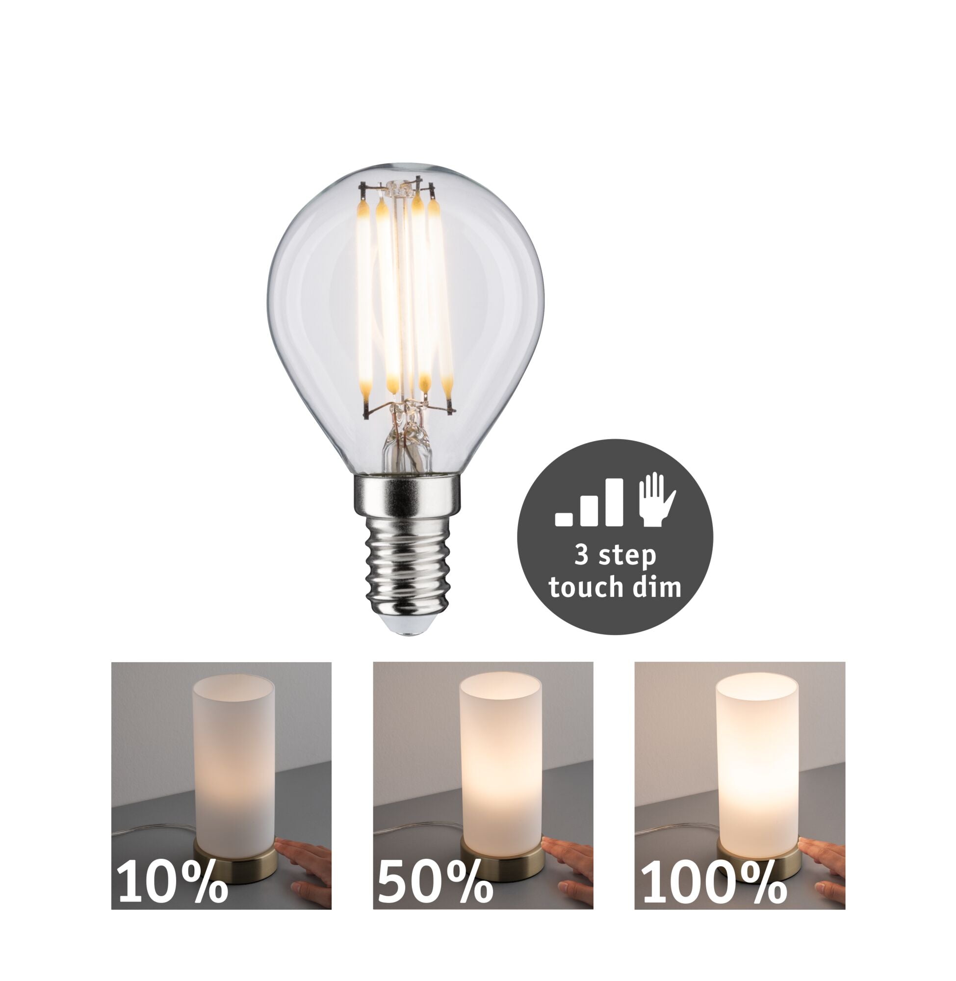 Filament 230V LED Tropfen E14 432lm 5W 2700K dimmbar Klar - Paulmann - 28739