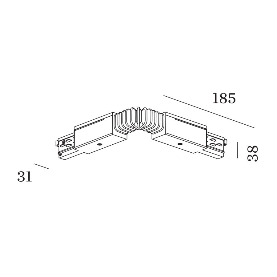 Flexibler Verbinder 3 - Phasen Schiene - WEVER & DUCRÉ - 90014288