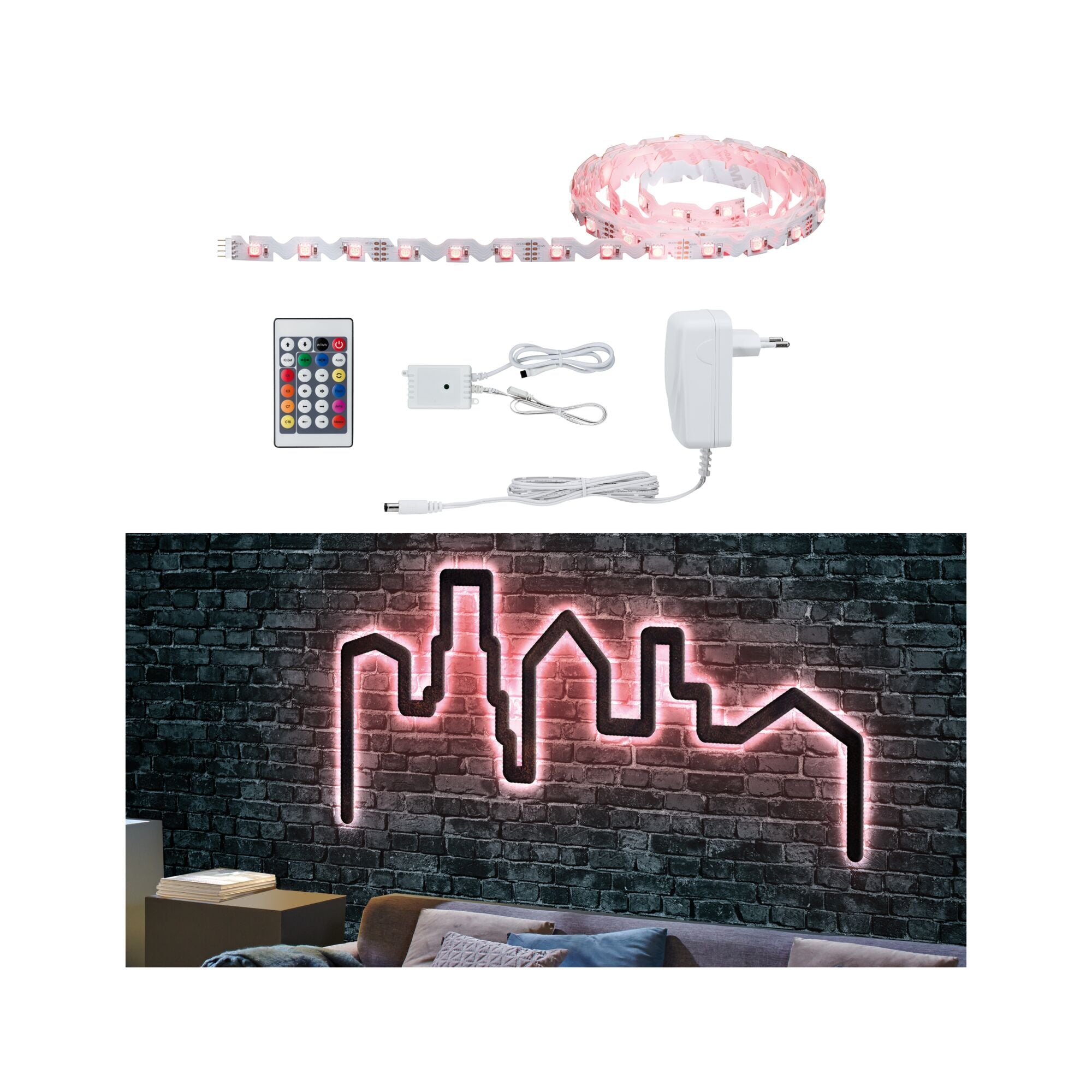 FlexLED LED Strip 3D 3m 19W RGB 24VA - Paulmann - 78965