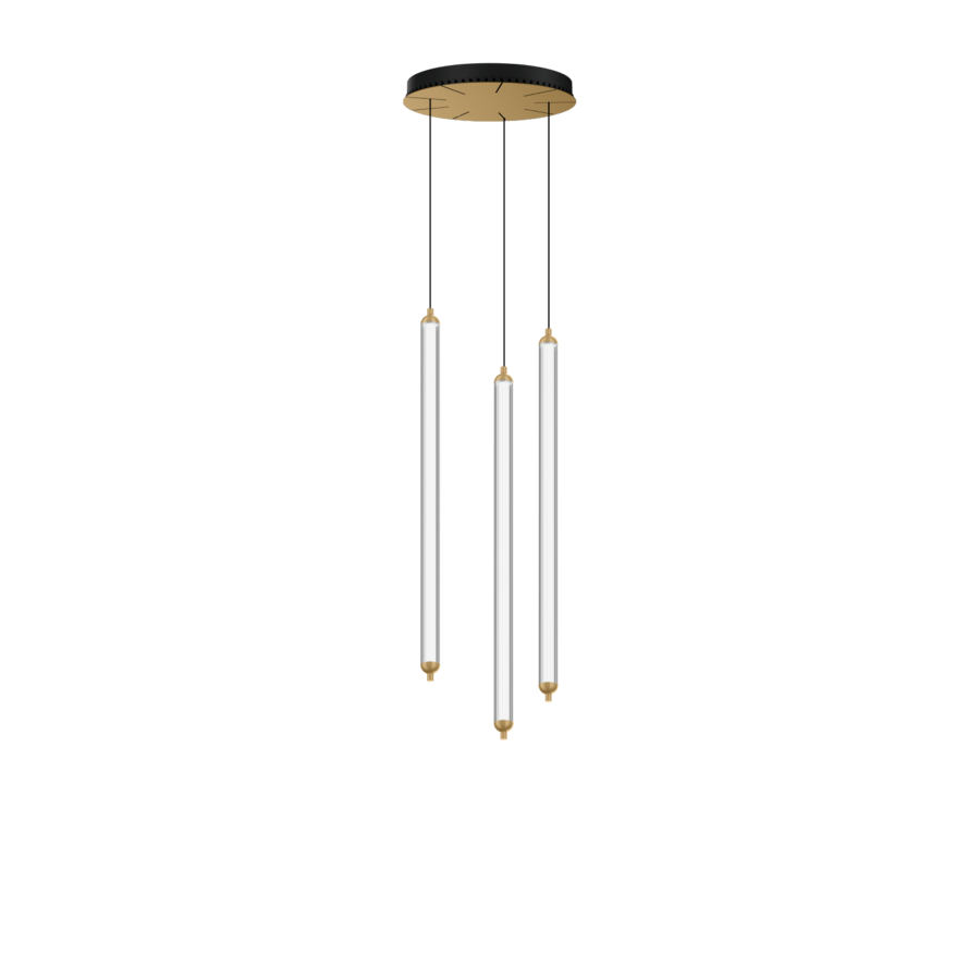 FLYRA VERTICAL 3.1 LED Pendelleuchte – Schwarz/Champagner