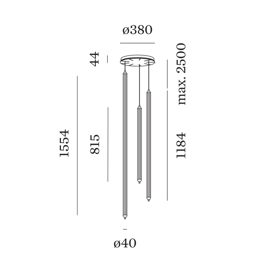 FLYRA VERTICAL 3.3 – Maßzeichnung