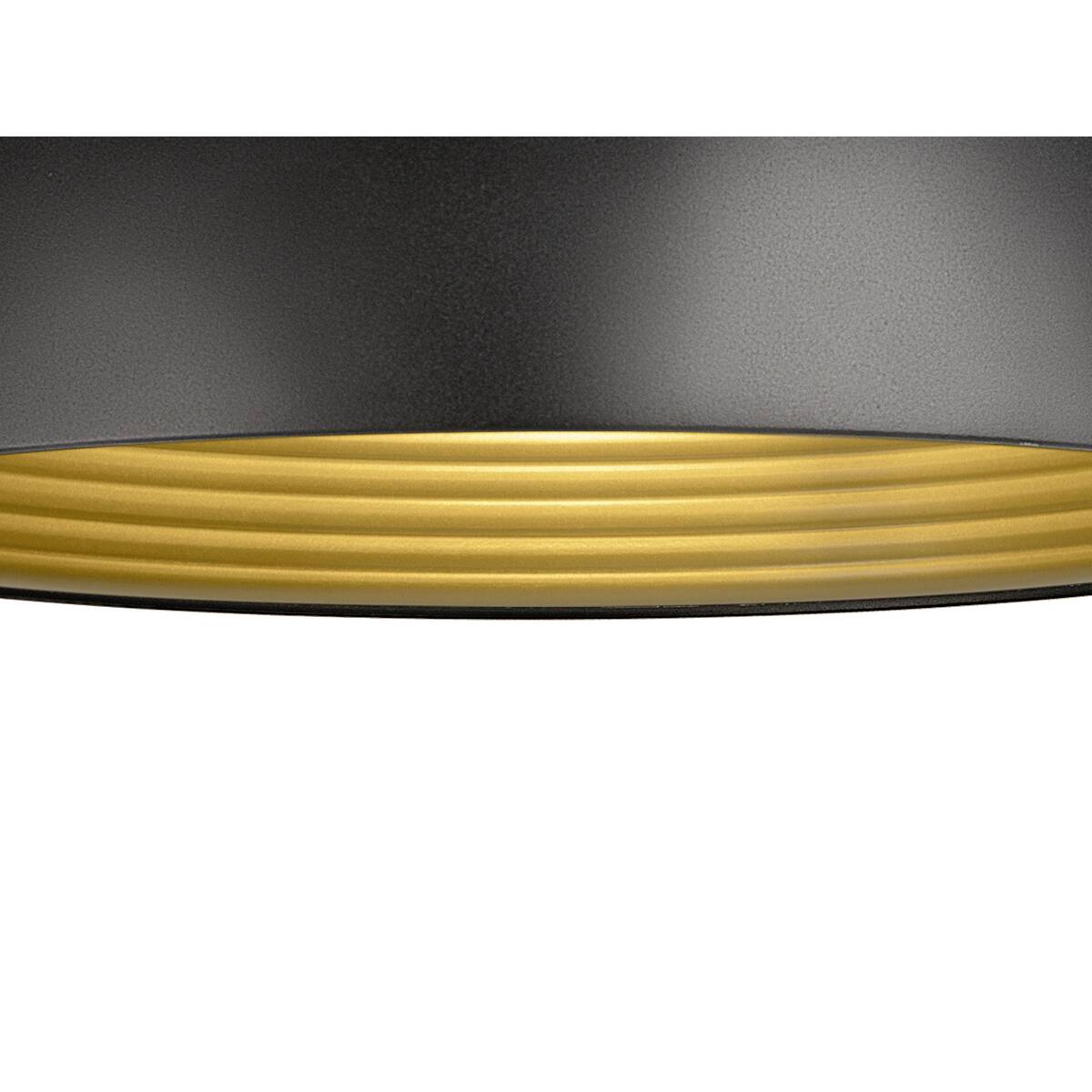 FORCHINI M 40 TRAC K 1~ Pendelleuchte, E27, Pendellänge 150 cm, Adapter silbergrau, 1x max. 40 W, matt schwarz / matt gold - SLV - 1008539