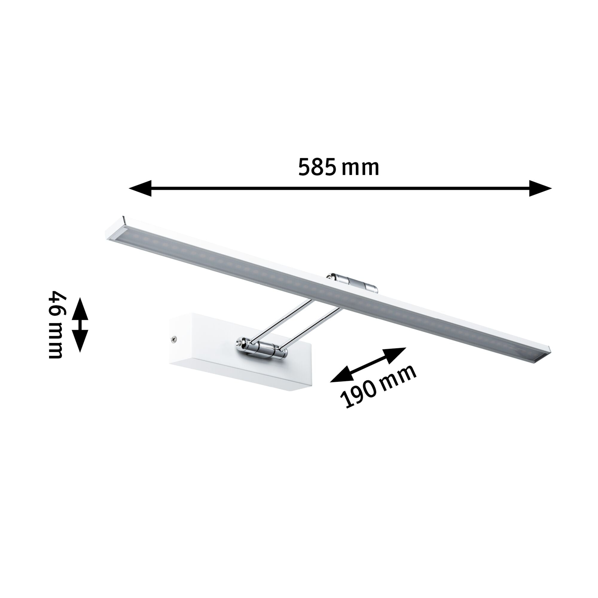 Galeria Beam 2700K 1050lm 230V 11W Weiß/Chrom - Paulmann - 99893
