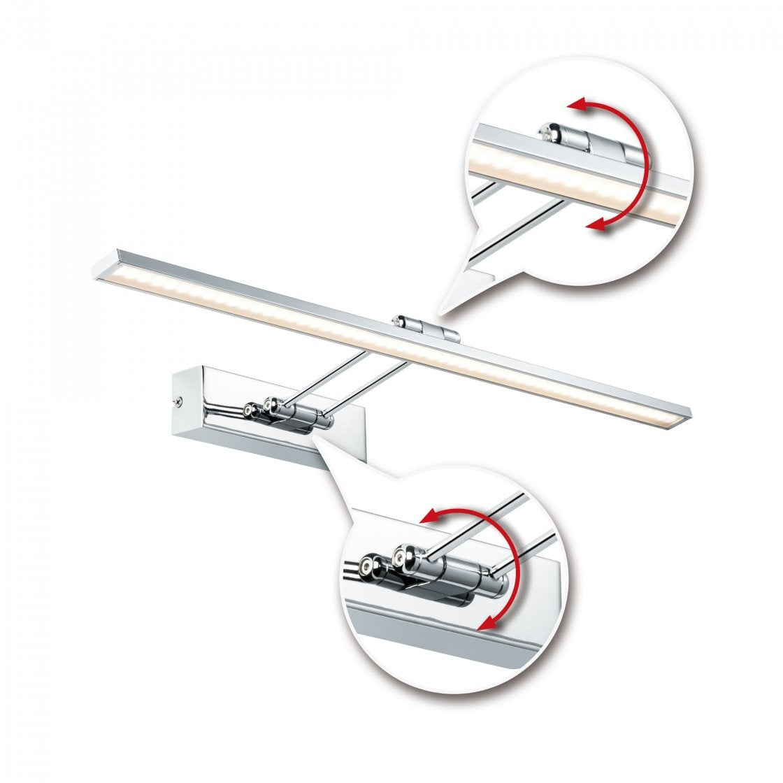 Galeria LED Bilderleuchte Beam 2700K 685lm 230V 8W Nickel gebürstet/Chrom